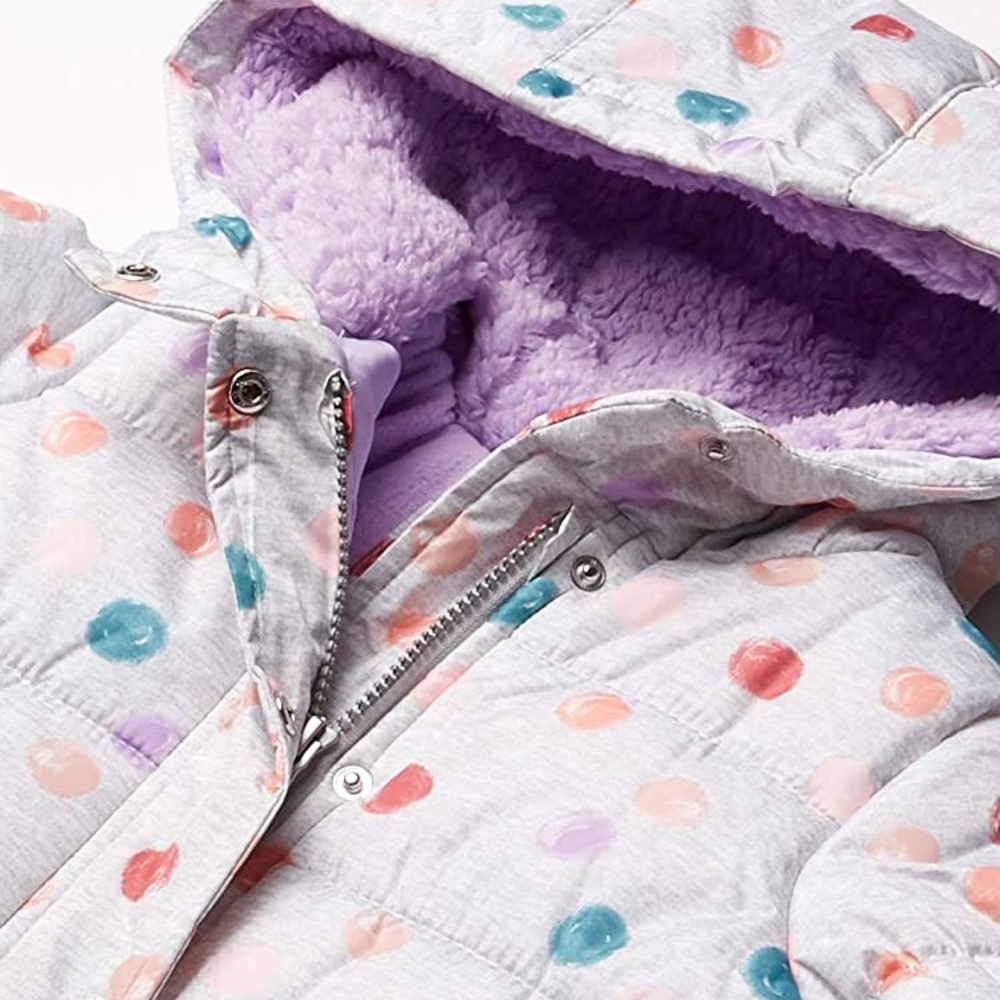Used Carter’s Baby Girl 18M sherpa jacket and Bib